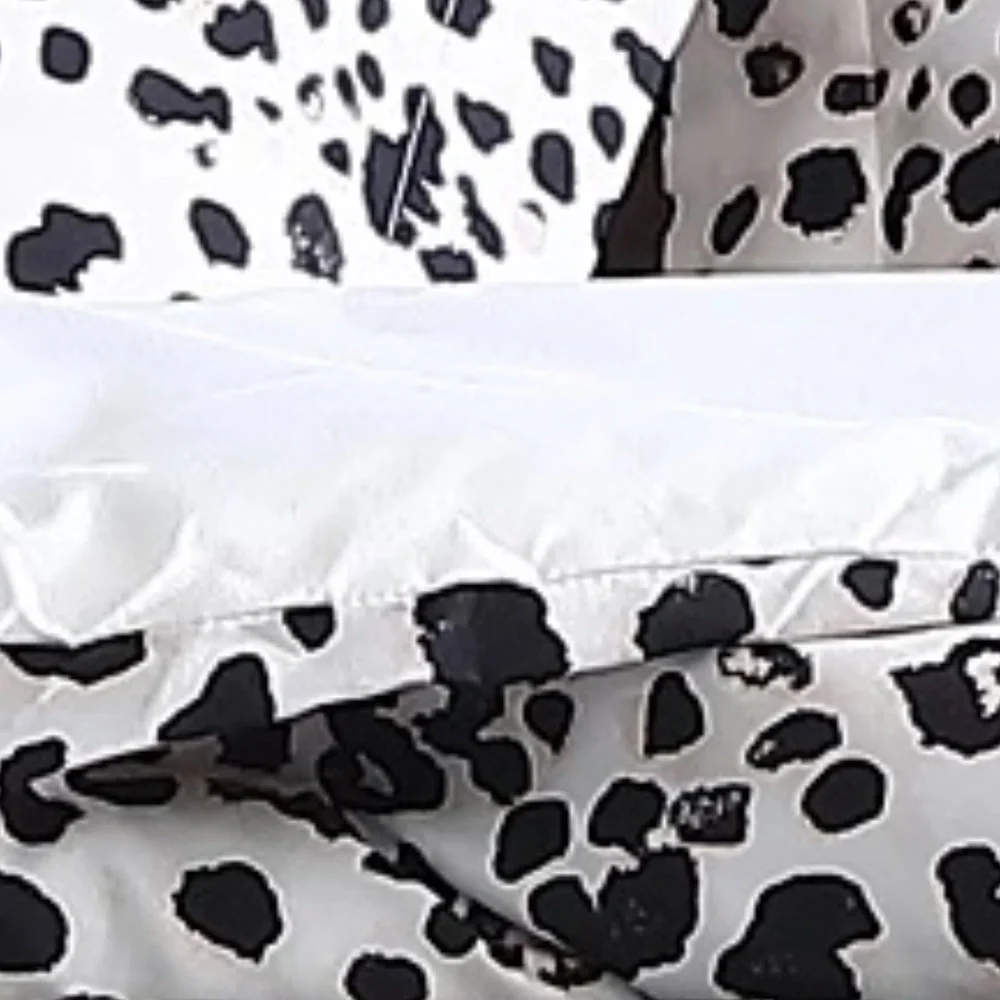 Betsey Johnson Water Leopard Duvet Cover Set, Twin NWT